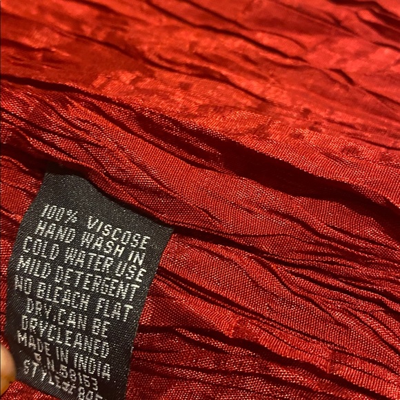 Elegant burgundy Pleated Skirt M - Picture 10 of 10